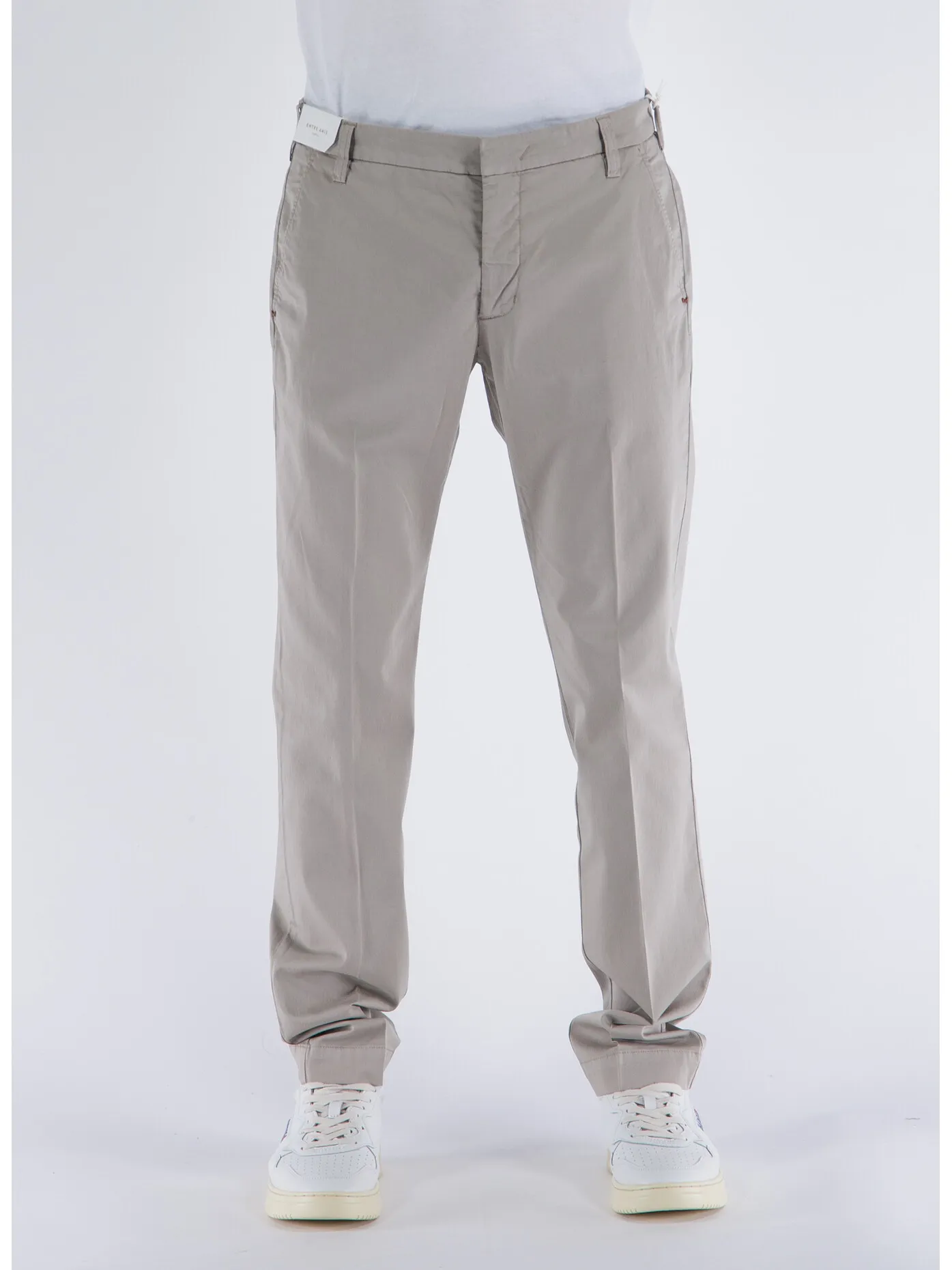     -ENTRE AMIS    -PANTALONE CON TASCHE AMERICANE CHINO-