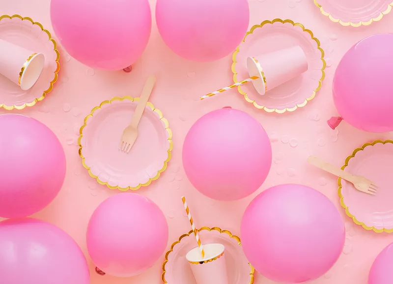 10 palloncini eco pastello rosa 26cm