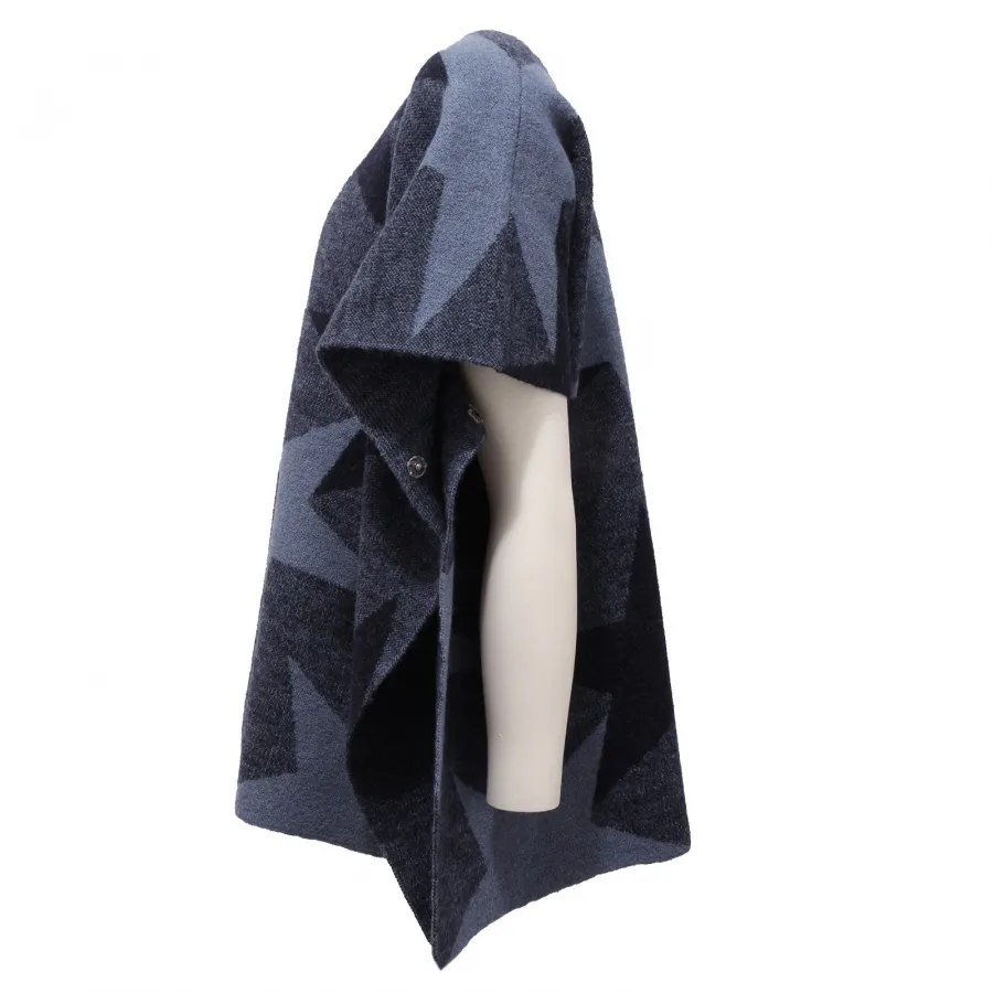 2909Z cappa mantella bimba GIRL STELLA McCARTNEY KIDS wool blue sweater cloak