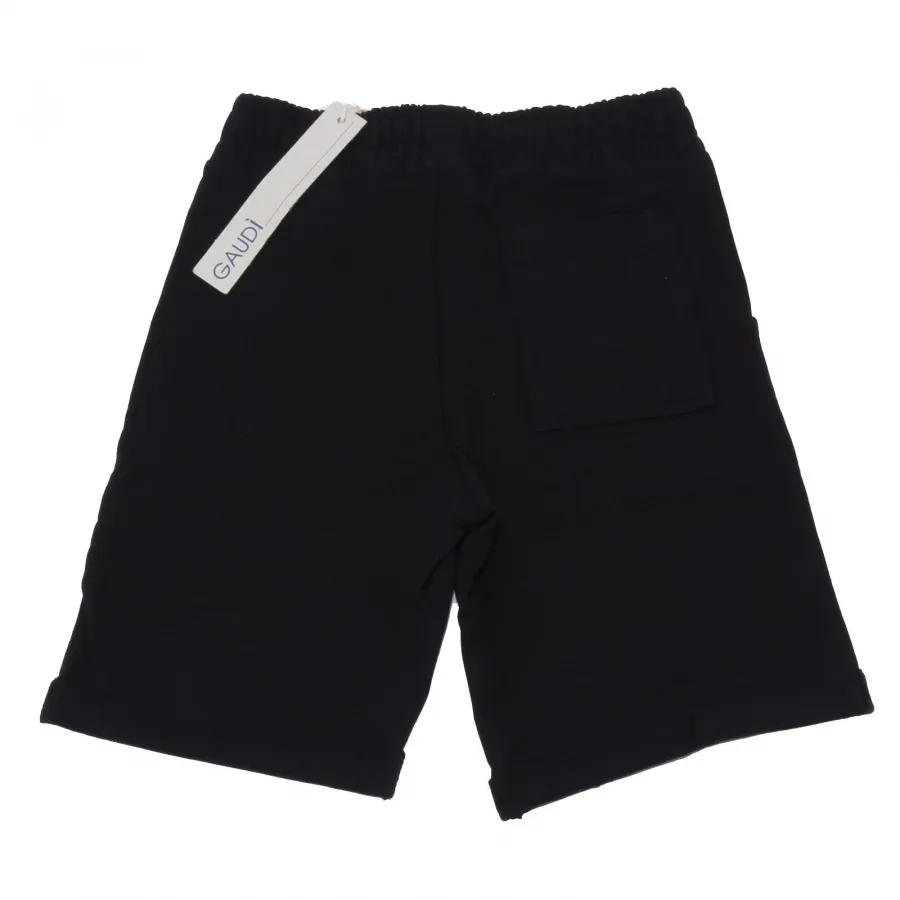 4929AB bermuda tuta bimbo BOY GAUDI' black sweatpant shorts kid