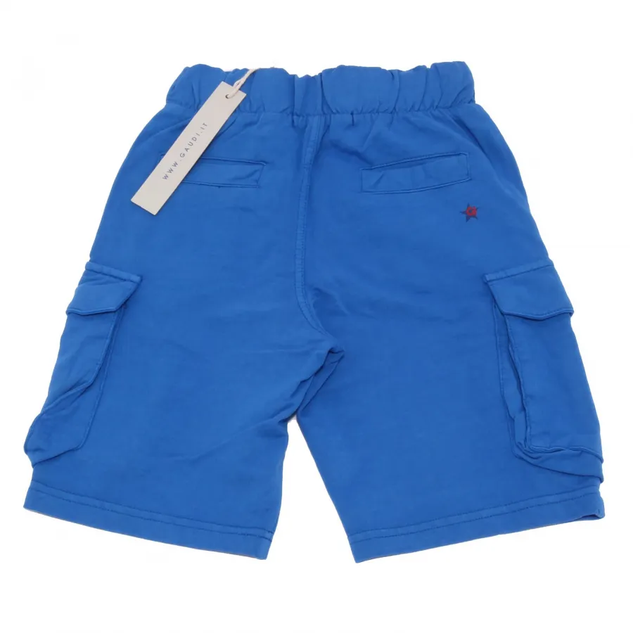 4937AB bermuda tuta bimbo BOY GAUDI' blue sweatpant shorts kid