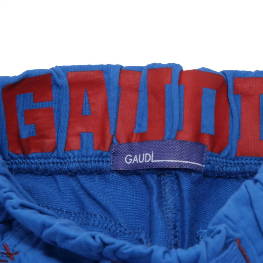4937AB bermuda tuta bimbo BOY GAUDI' blue sweatpant shorts kid