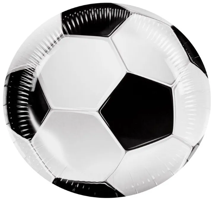 6 piatti calcio 23 cm