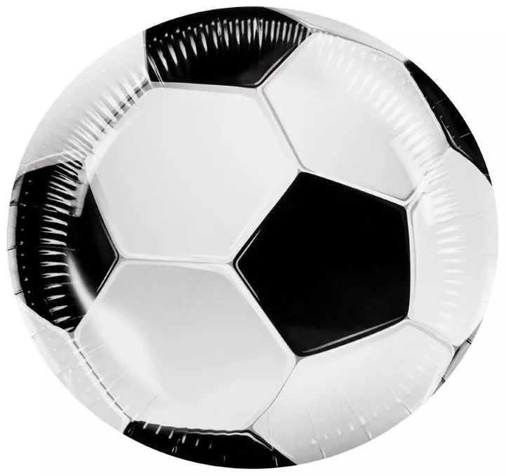 6 piatti calcio 23 cm