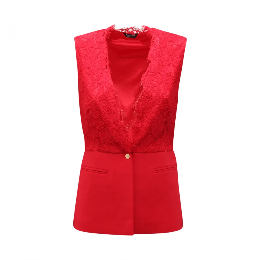 6025AV GILET camicia  DONNA MARCIANO LOS ANGELES BY GUESS WOMAN WAISTCOAT