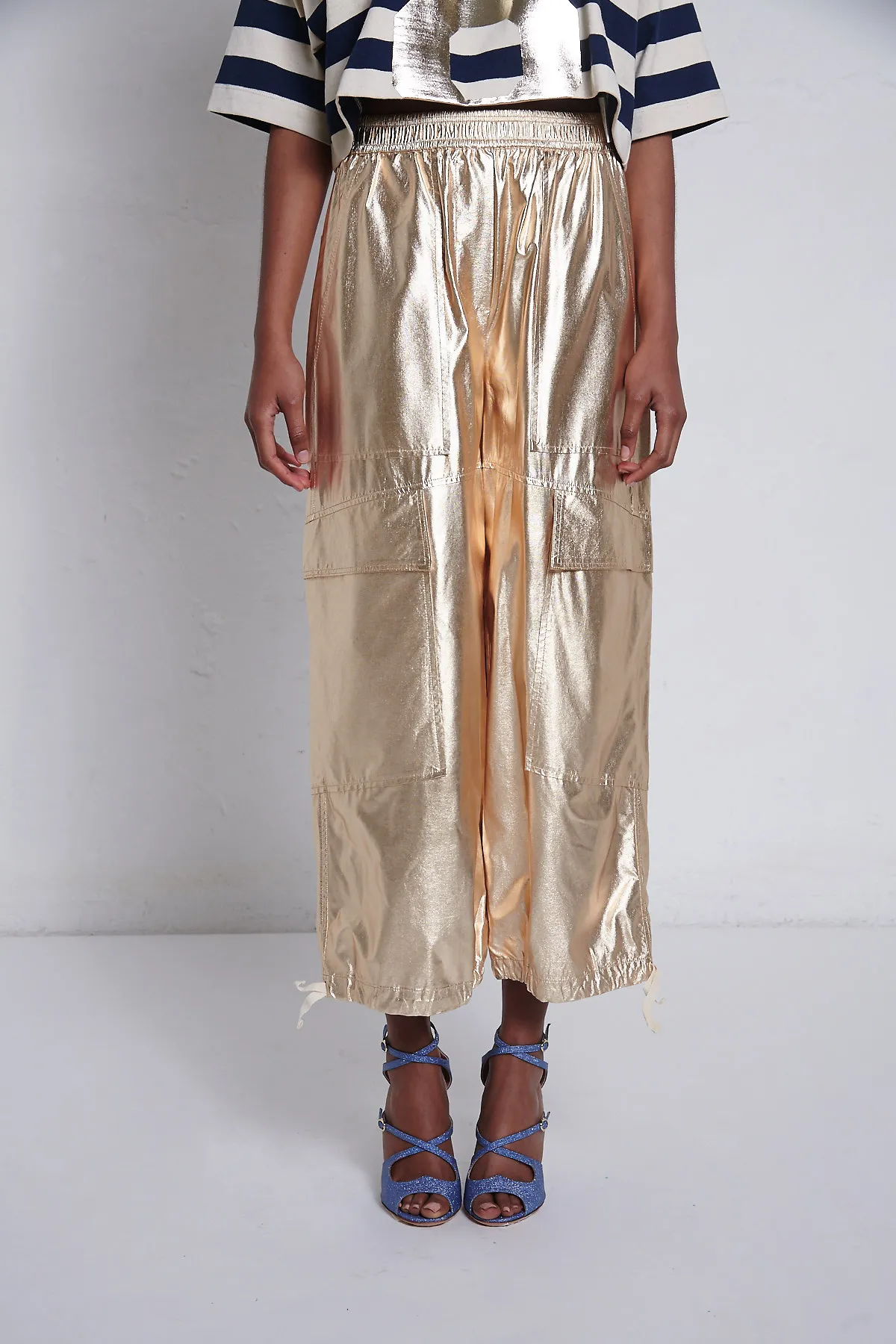 8PM Pantalone cargo oro Pechino