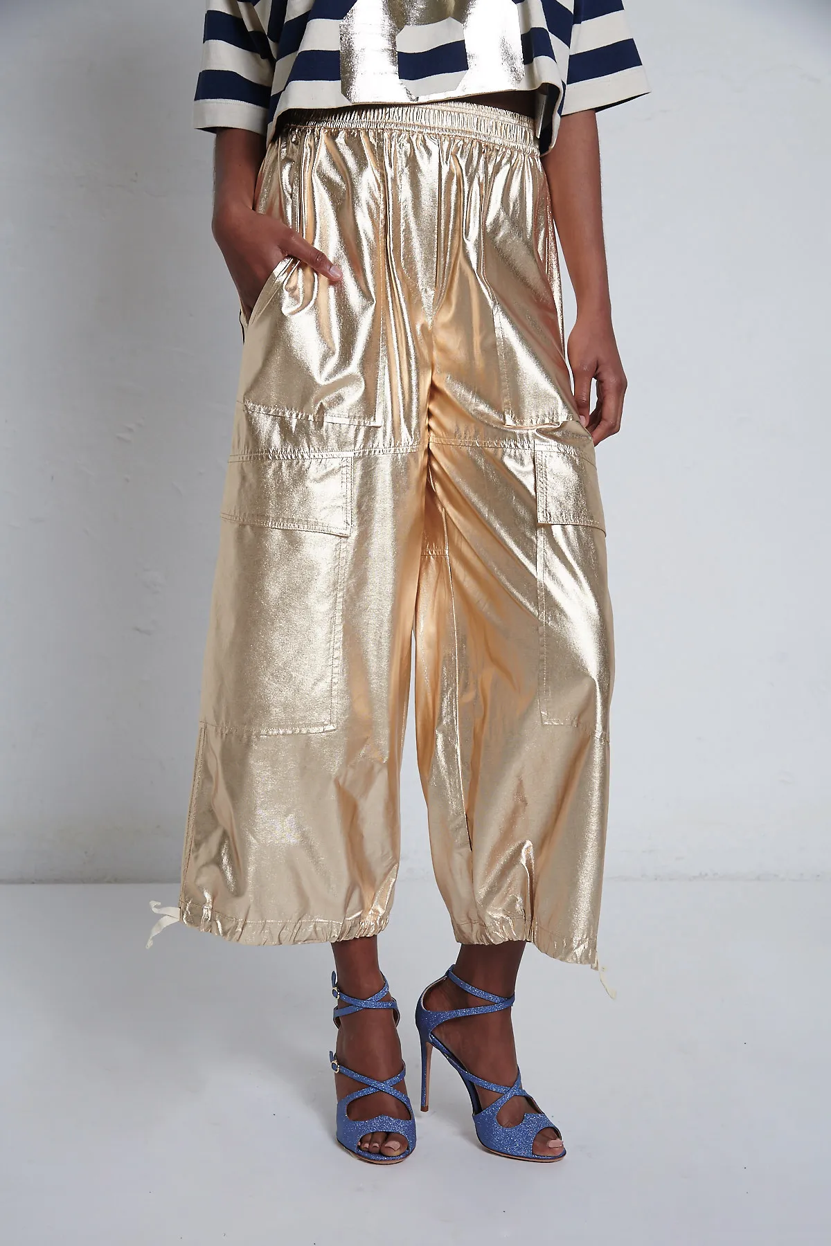 8PM Pantalone cargo oro Pechino