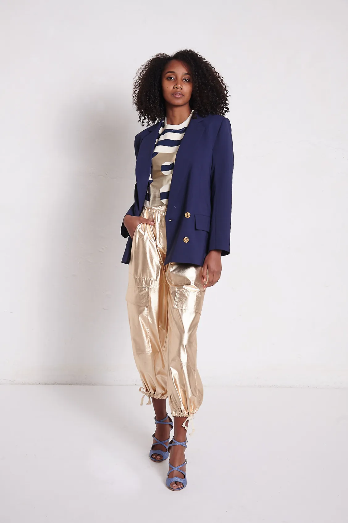 8PM Pantalone cargo oro Pechino