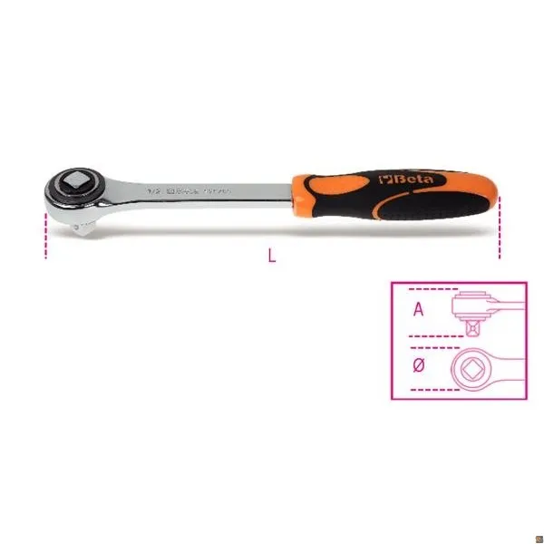 920/50 - CRICCHETTI SEMPLICI CON ATTACCO QUADRO SCORREVOLE 1/2” BETA UTENSILI 009200871