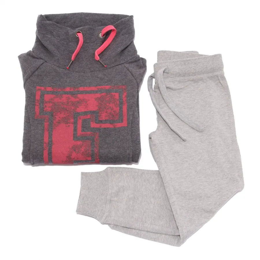 9734V tuta bimba EVERLAST grey cotton tracksuit girl kid
