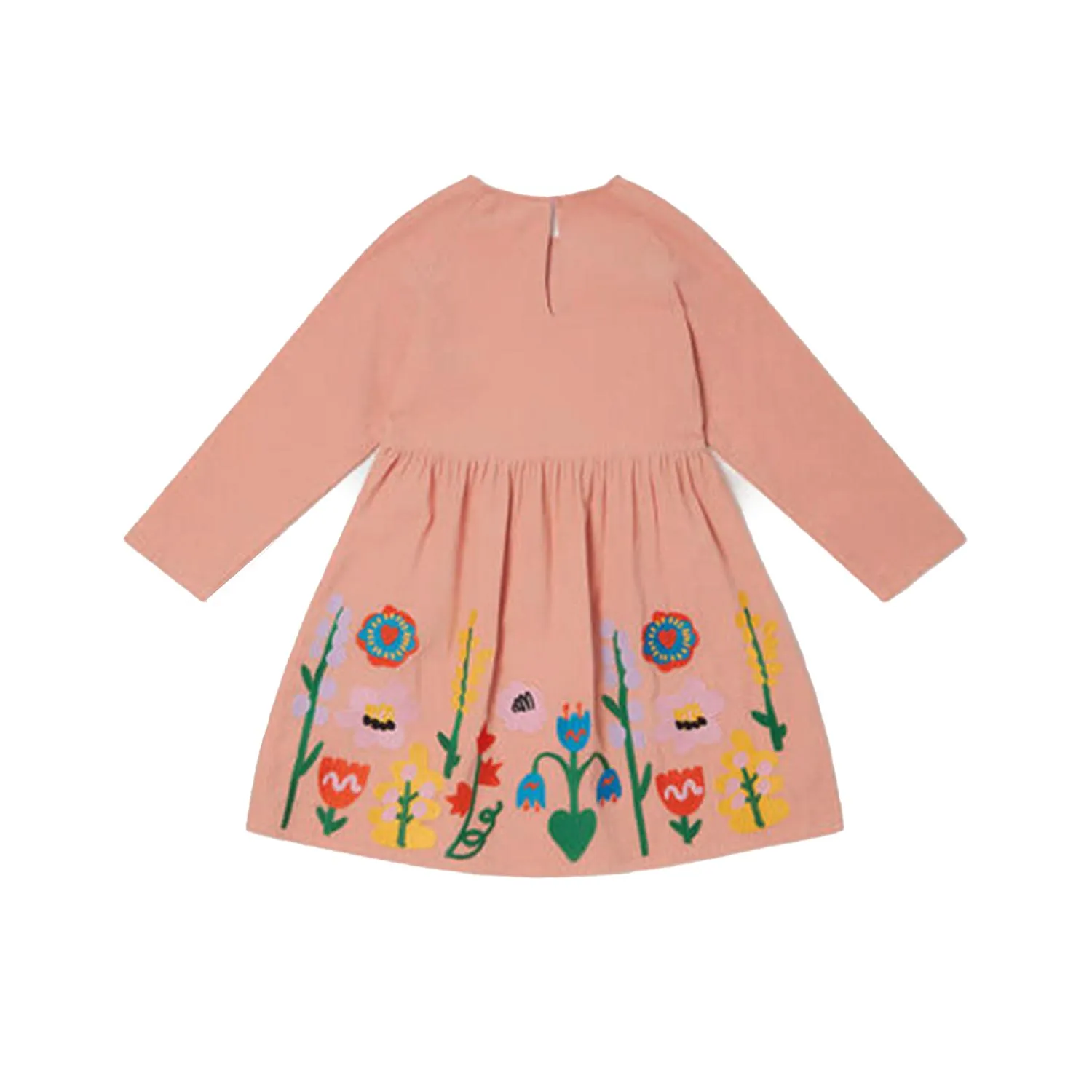 Abito Corduroy Stella Rosa E Multicolor Bambina