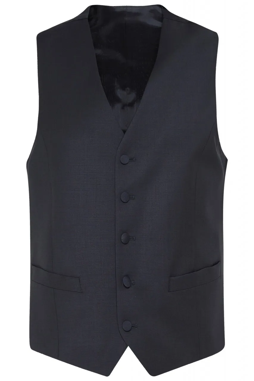 Abito elegante digel blu scuro con panciotto drop sei modern fit