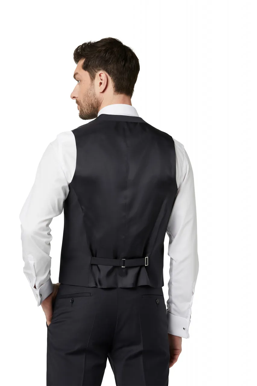 Abito elegante digel blu scuro con panciotto drop sei modern fit