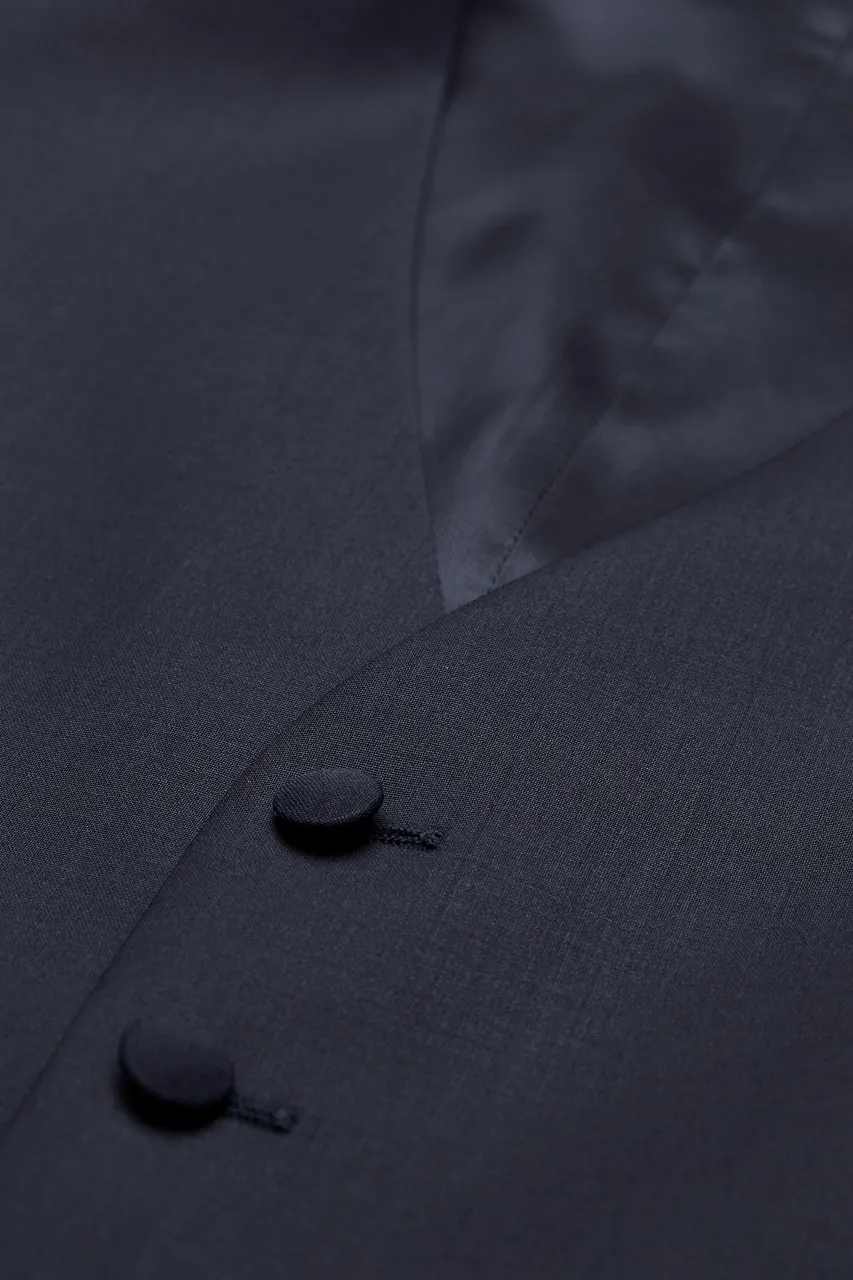 Abito elegante digel blu scuro con panciotto drop sei modern fit