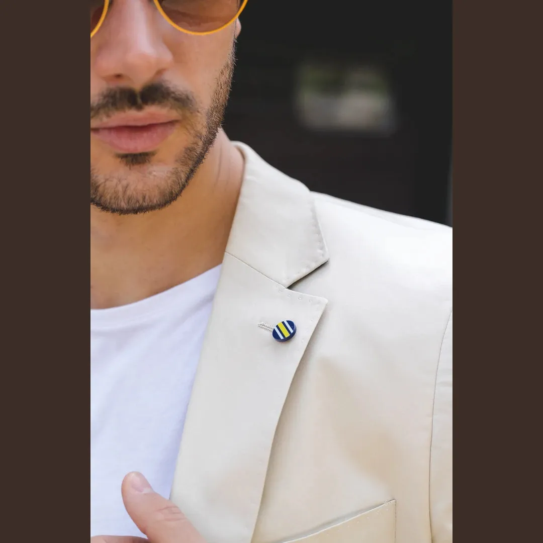 Abito Estivo da Uomo in 2 Pezzi Beige per Ufficio Matrimonio Elegante Casual Classico