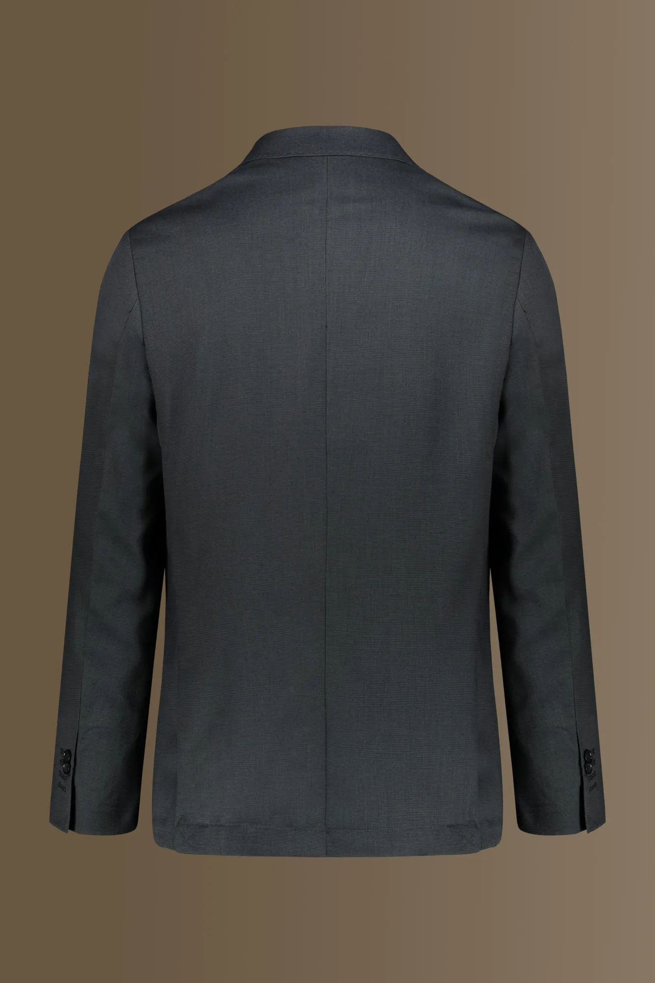 Abito uomo monopetto con pantalone senza pinces tessuto microfantasia