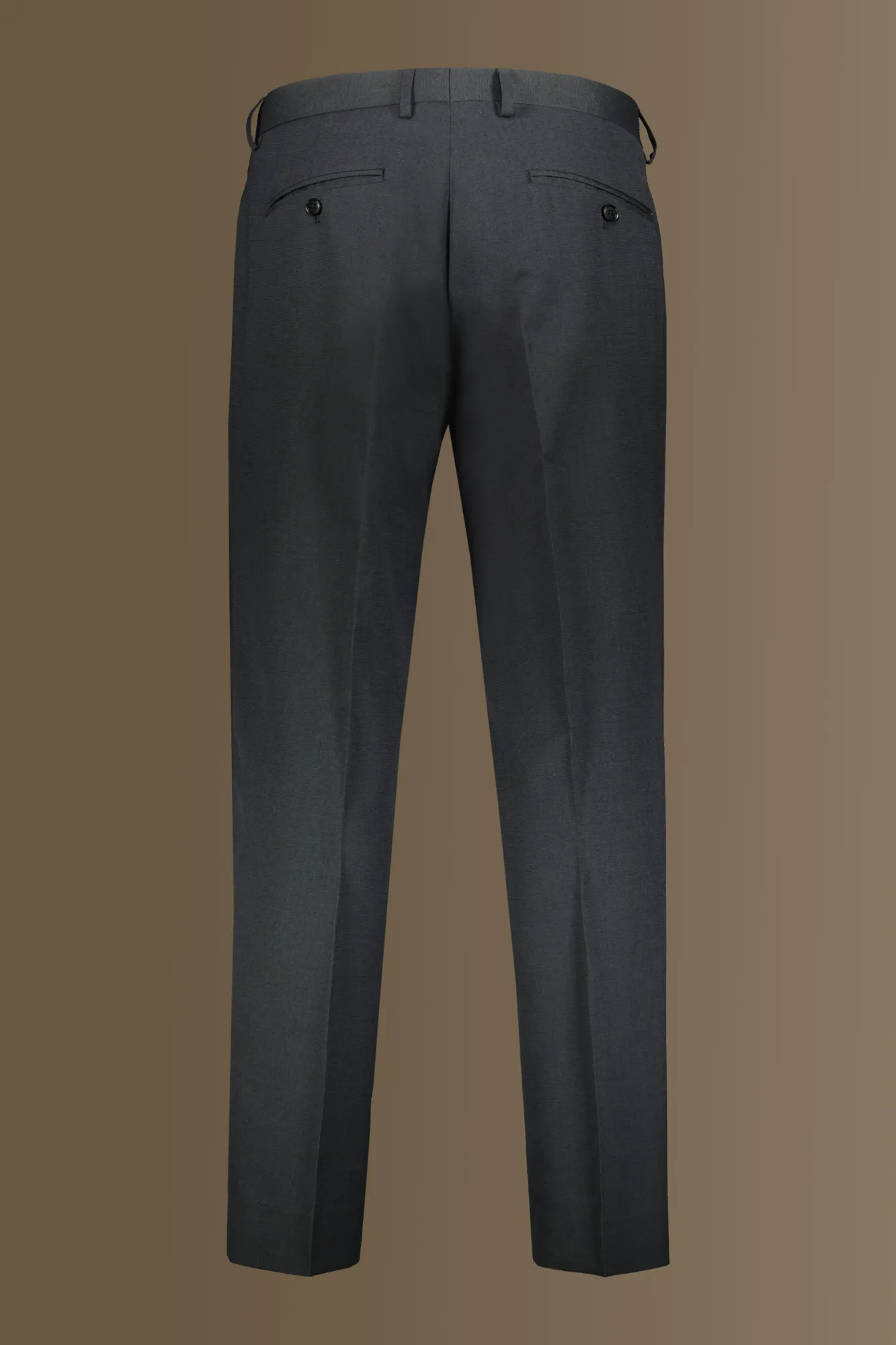 Abito uomo monopetto con pantalone senza pinces tessuto microfantasia