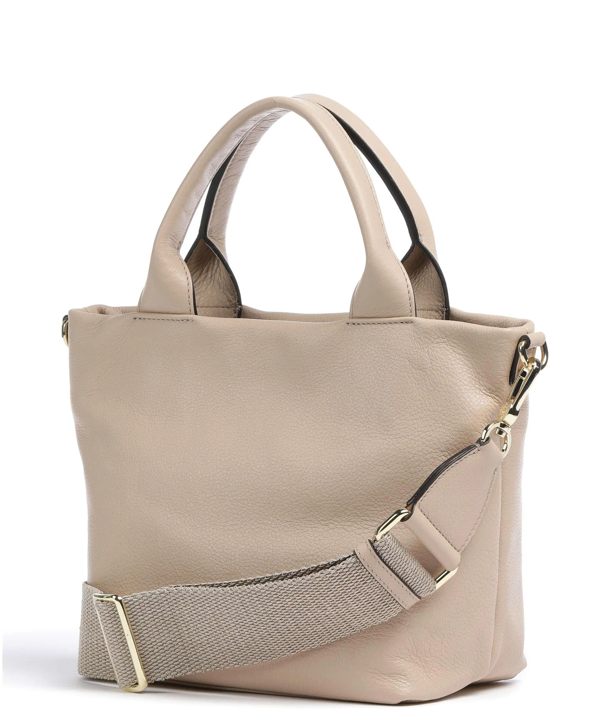  Abro Dalia Raquel Borsa a mano pelle di vacchetta grana beige  