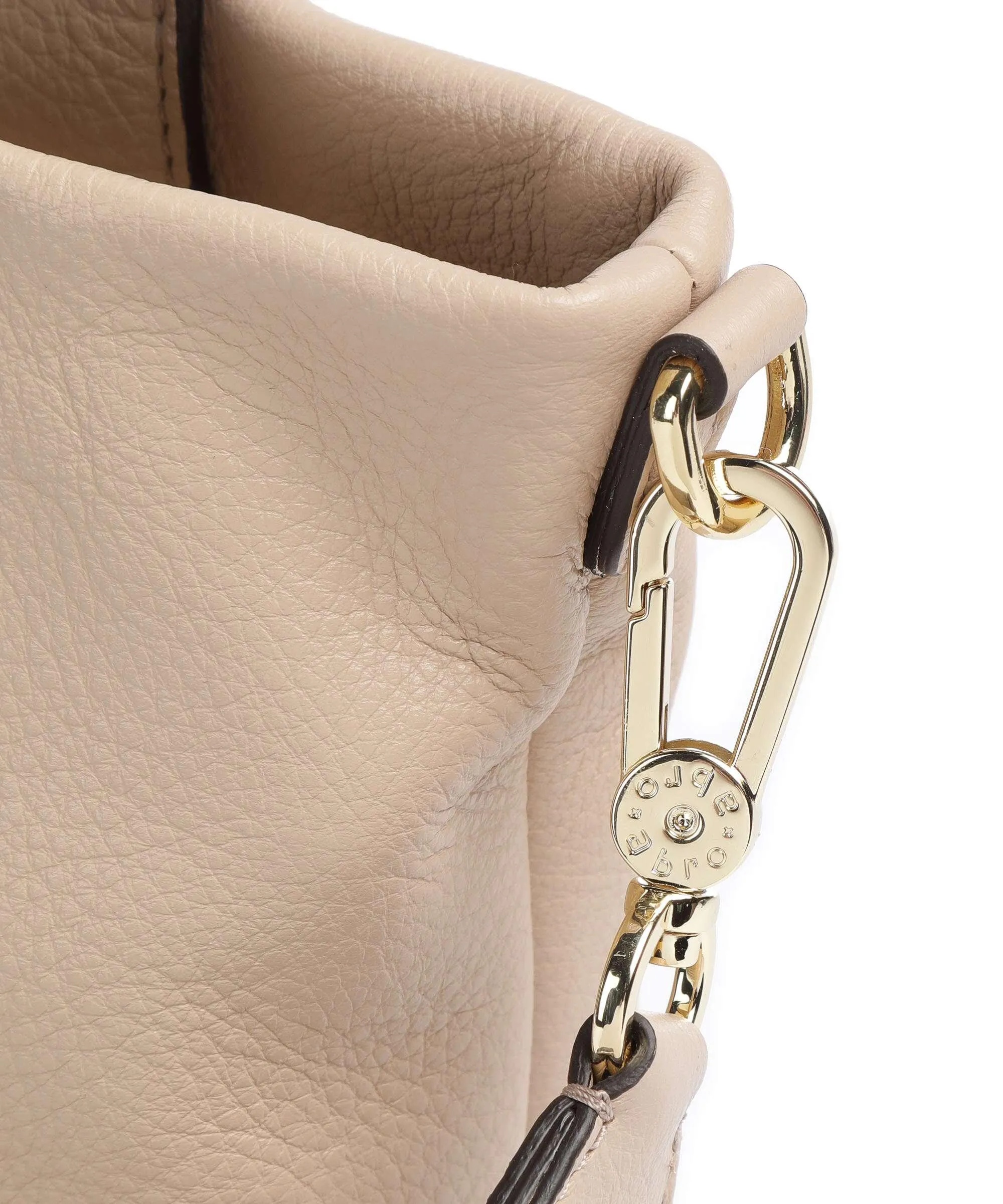  Abro Dalia Raquel Borsa a mano pelle di vacchetta grana beige  