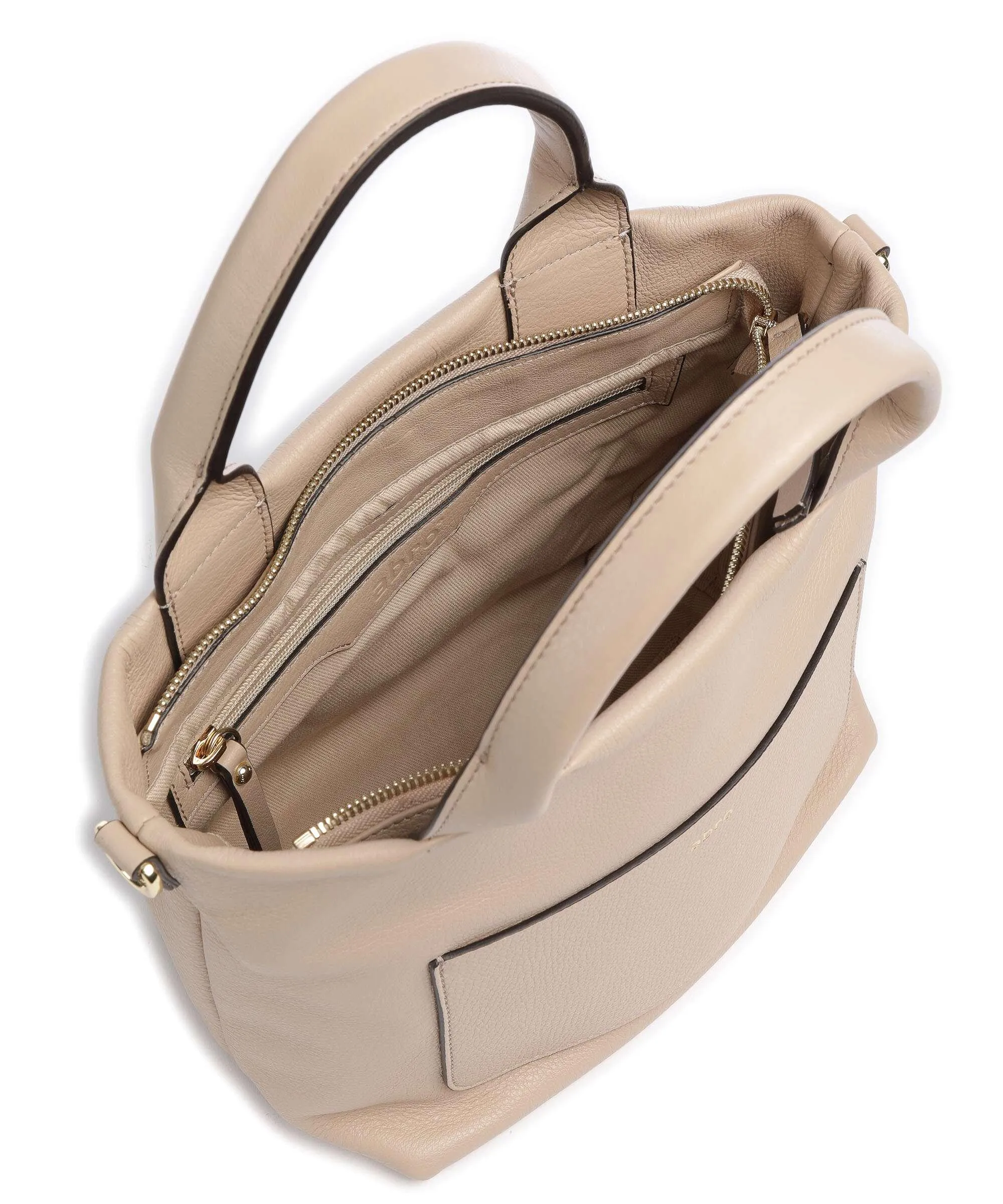  Abro Dalia Raquel Borsa a mano pelle di vacchetta grana beige  