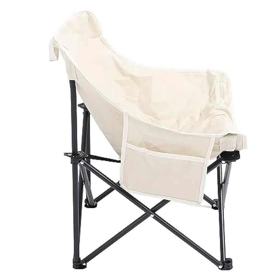 Alaaner Sedia da Campeggio Pieghevole Sedia da Campeggio Pieghevole Portatile Leggera Compatta Impermeabile con Tasca Laterale p