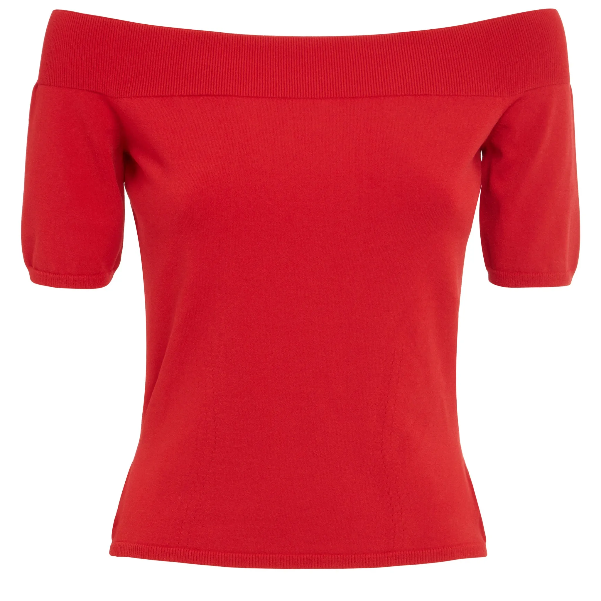ALEXANDER MCQUEEN  Top in maglia rosso