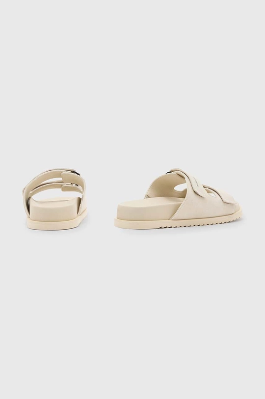 AllSaints ciabatte slide in camoscio Vex