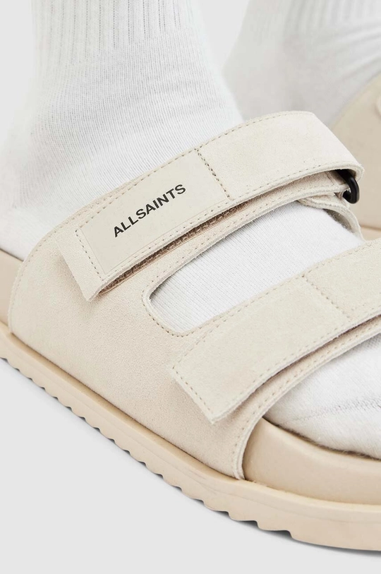 AllSaints ciabatte slide in camoscio Vex