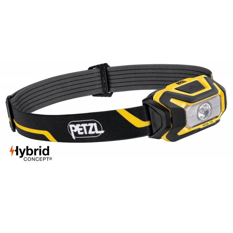 ARIA® 1R  Lampada frontale compatta ricaricabile, robusta e impermeabile, adatta alla visione di prossimità. 450 lumen