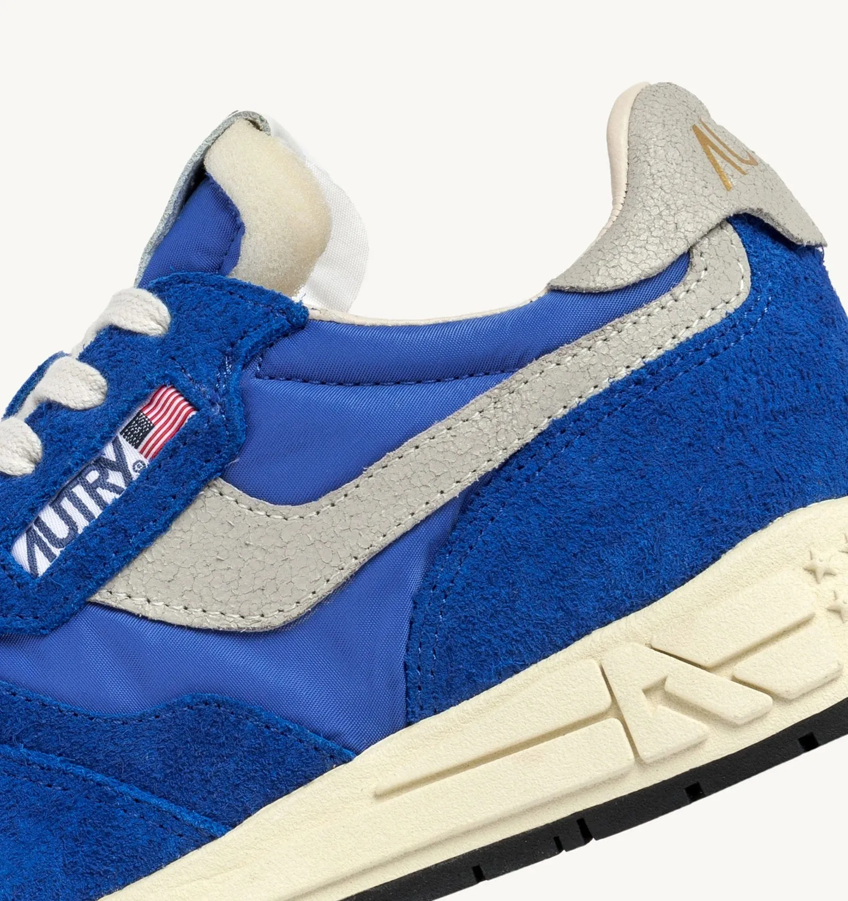 Autry Sneakers Reelwind Low Nylon Suede Blu Elettrico
