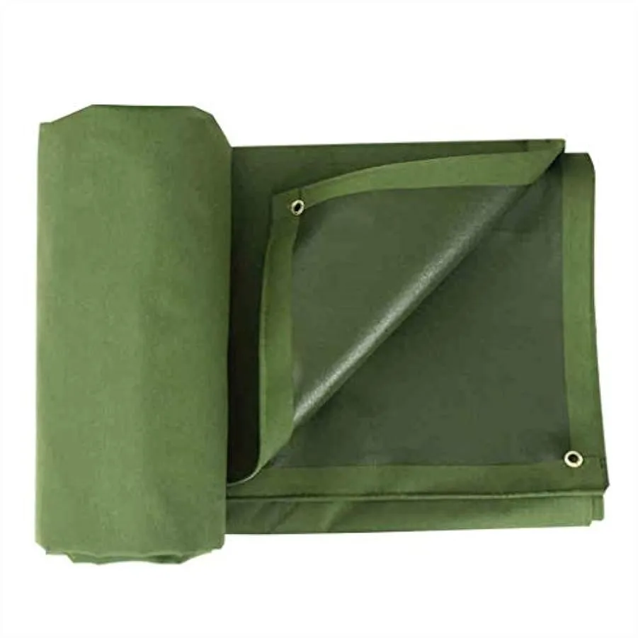 Axdwfd Copertura Verde dell’Esercito, Tela Impermeabile Ispessimento del Panno della Tenda Esterna della Tela Cerata Ispessiment