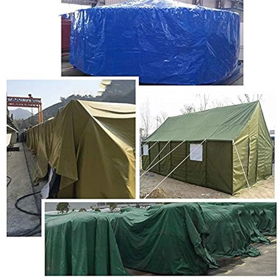Axdwfd Copertura Verde dell’Esercito, Tela Impermeabile Ispessimento del Panno della Tenda Esterna della Tela Cerata Ispessiment