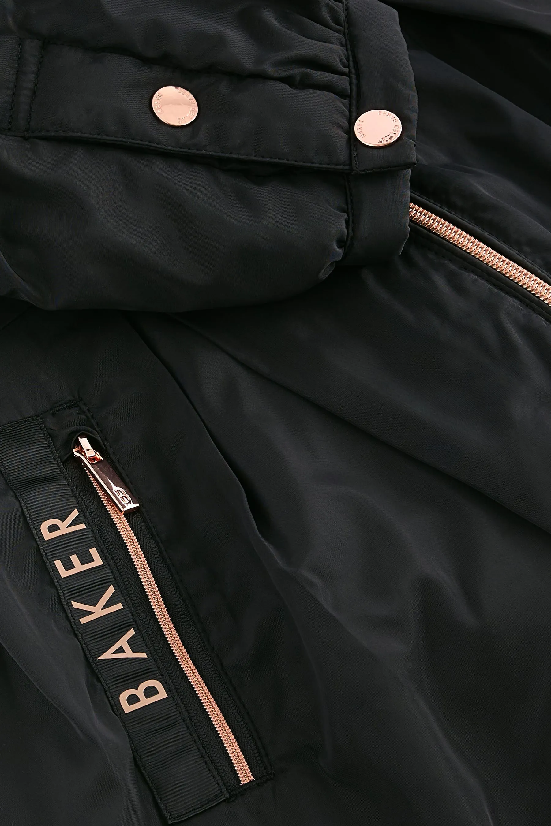 Baker by Ted Baker Impermeabile Stampato Antipioggia Blu Marino    