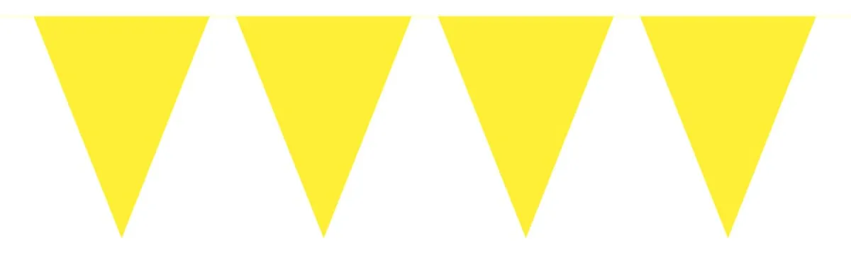 Bandierine giallo canarino 10m