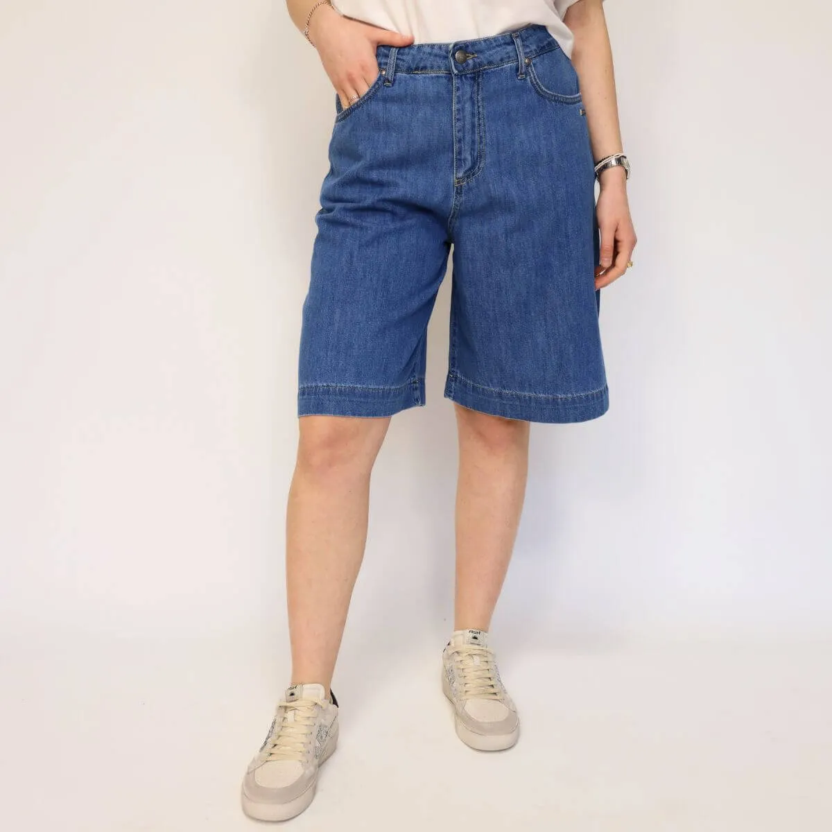 BERNA PANTALONE CORTO 244035-30 DENIM  