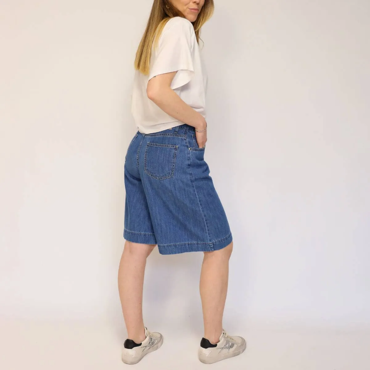 BERNA PANTALONE CORTO 244035-30 DENIM  