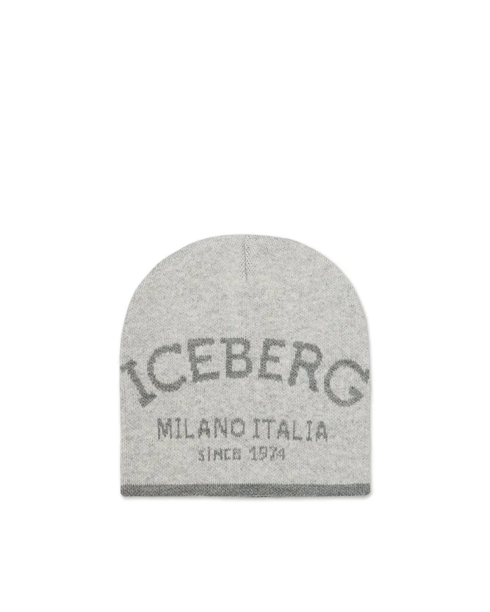 Berretto in maglia con lavorazione jacquard