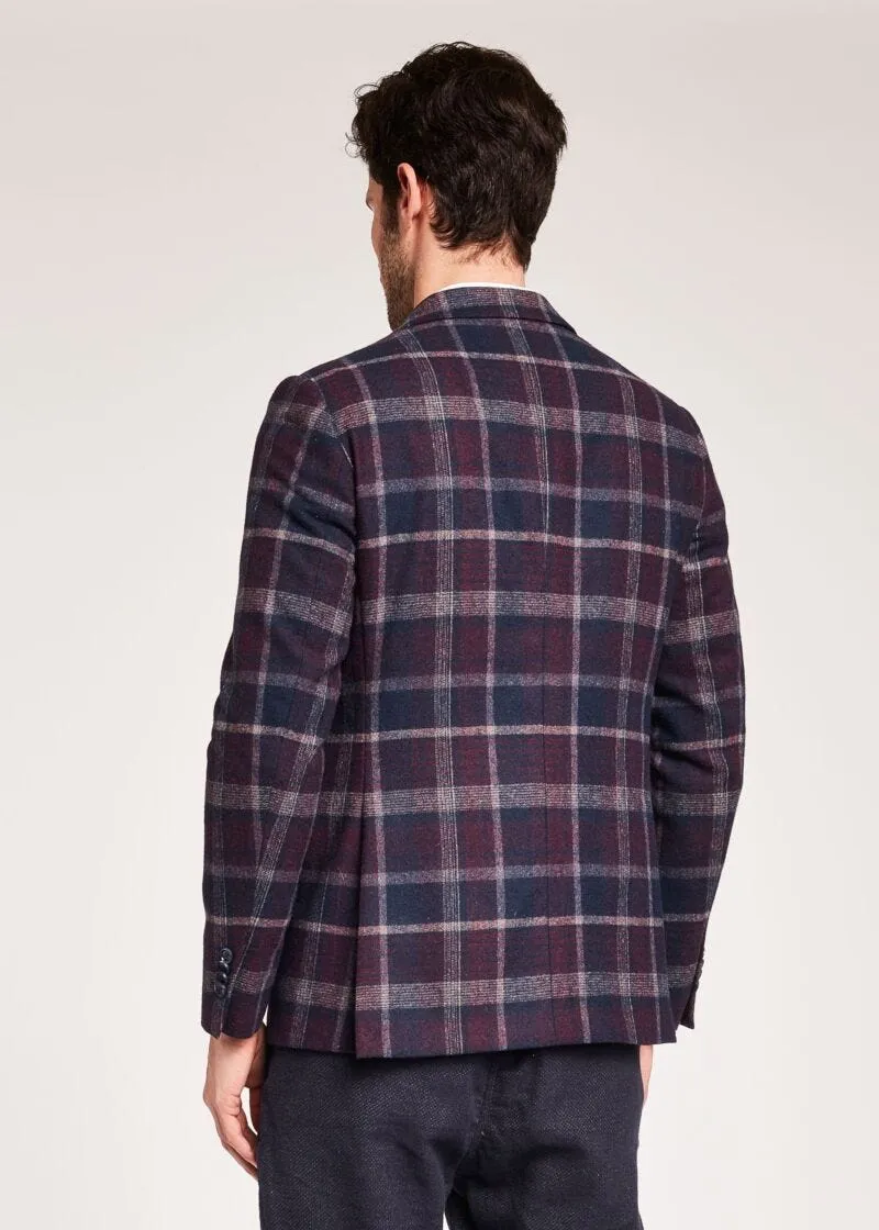 Blazer in lana check