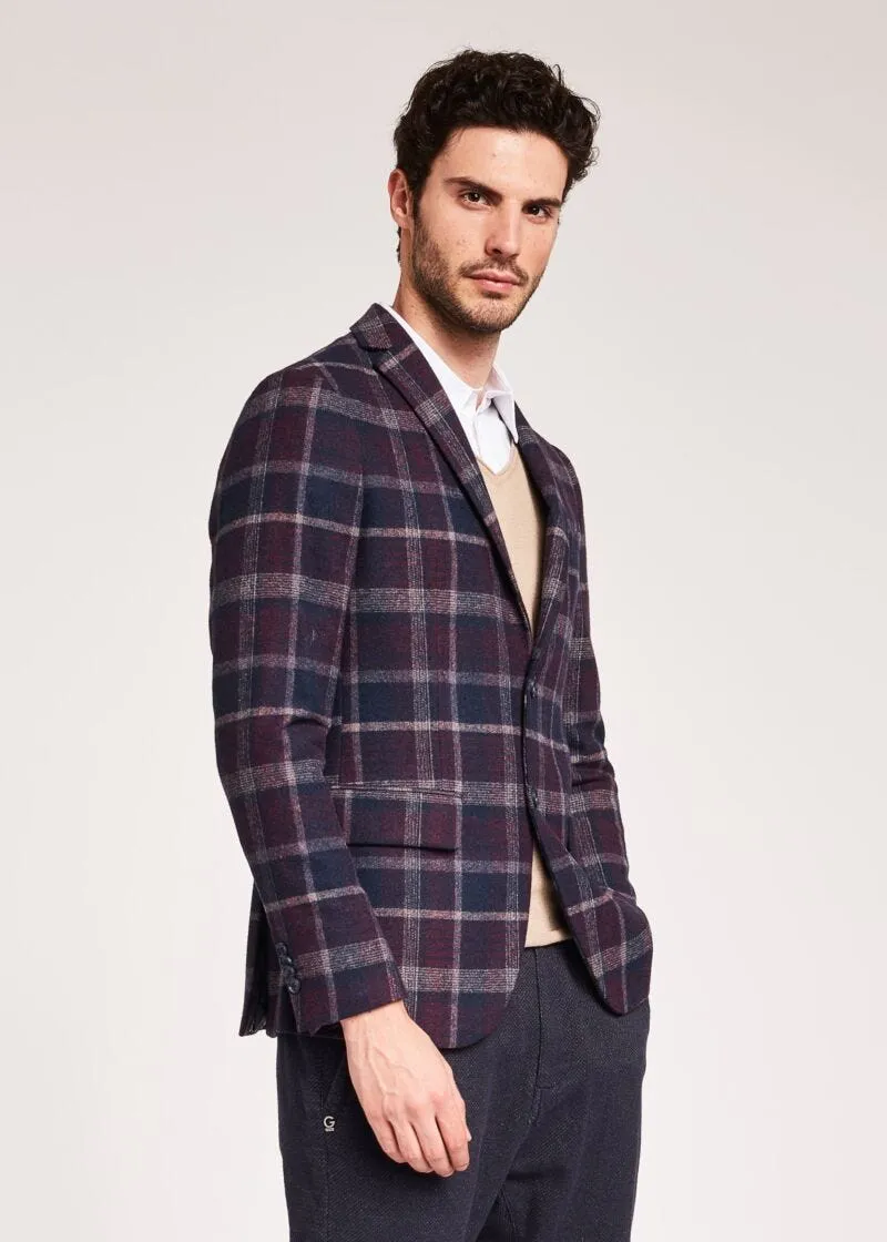 Blazer in lana check