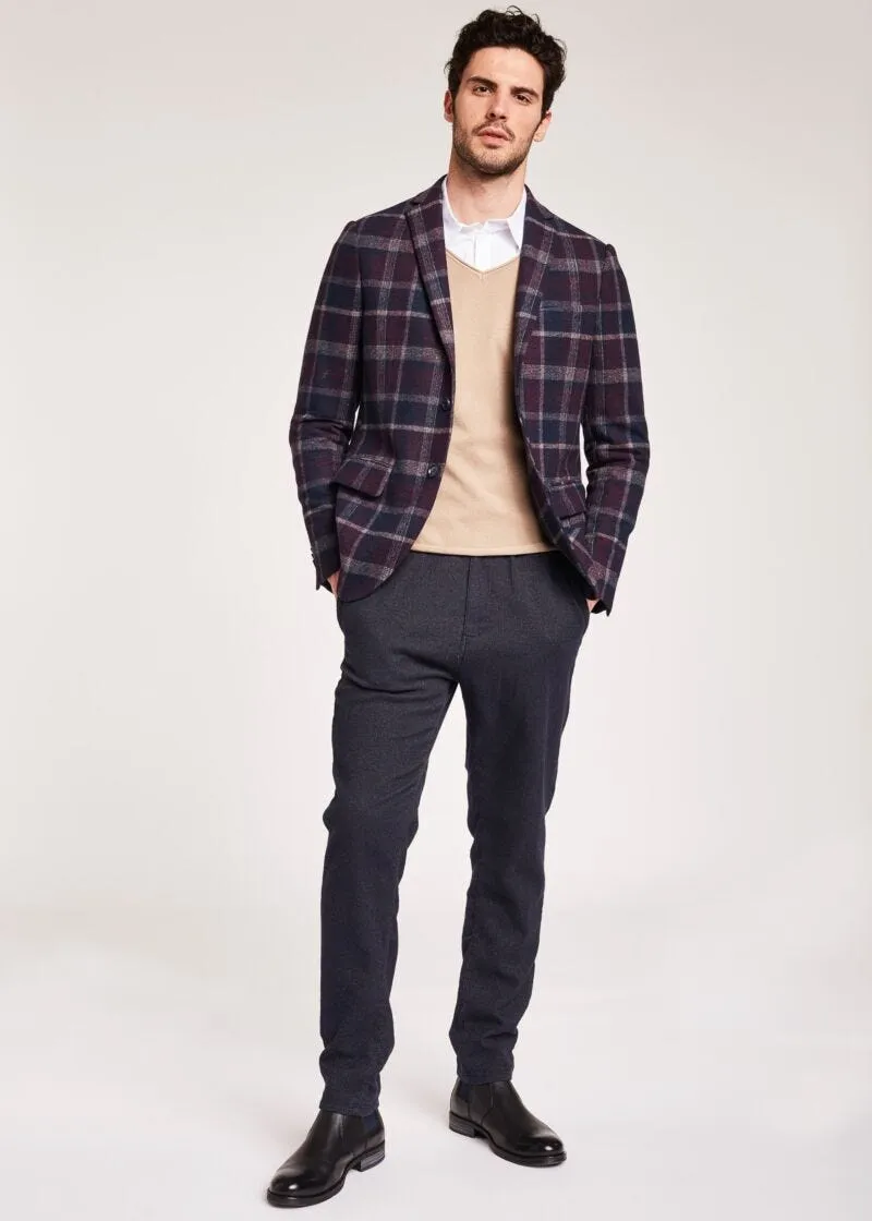 Blazer in lana check