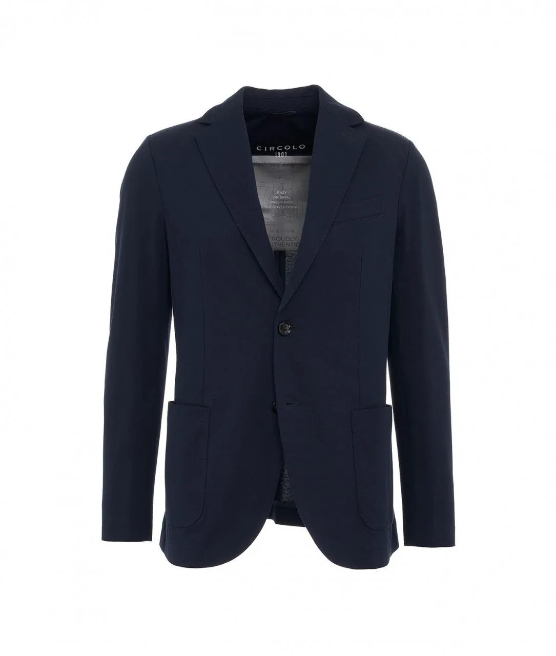 Blazer in Piquet blu scuro blu scuro