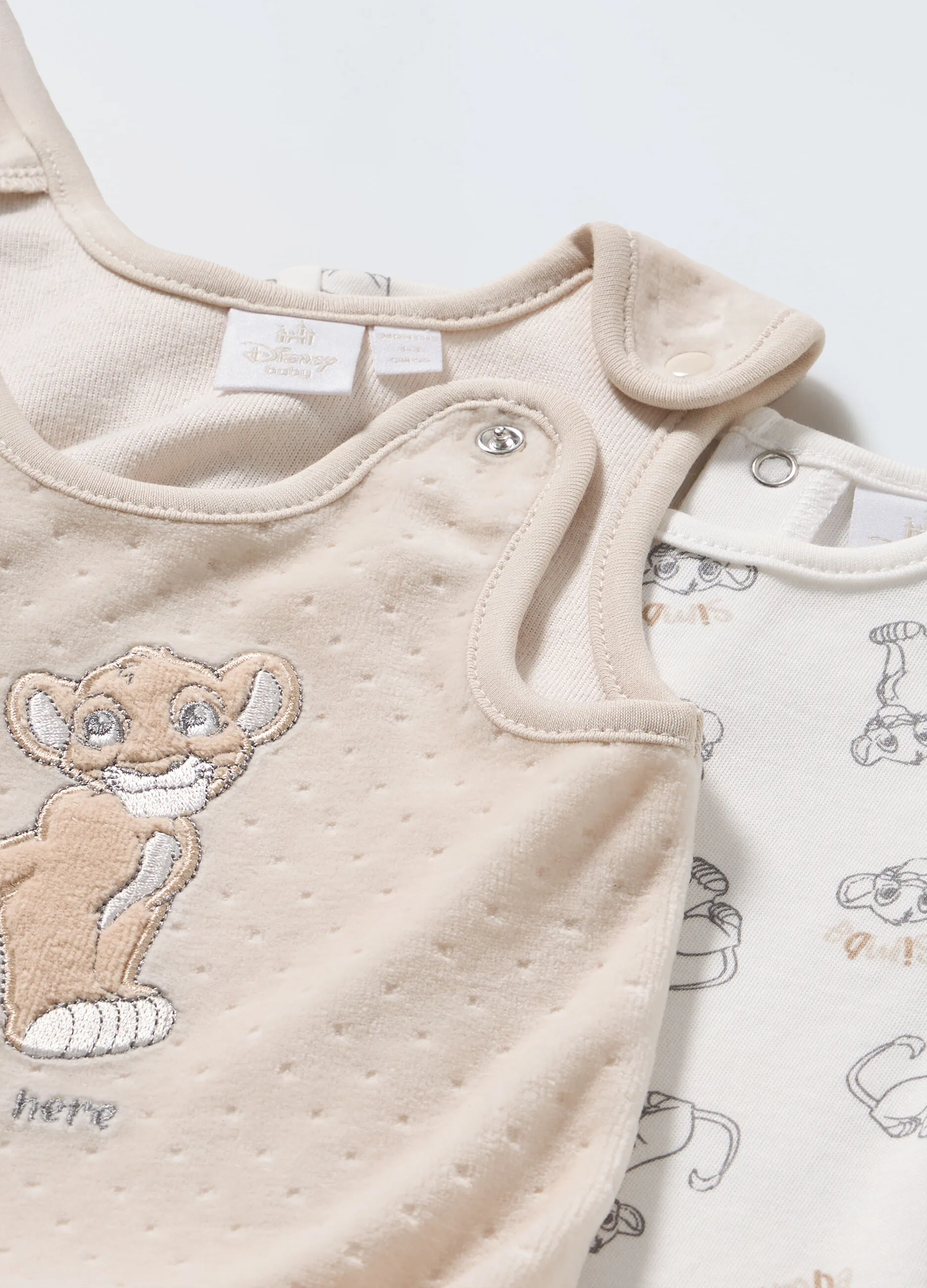 BLUKIDS  Completino con salopette Disney in misto cotone neonato