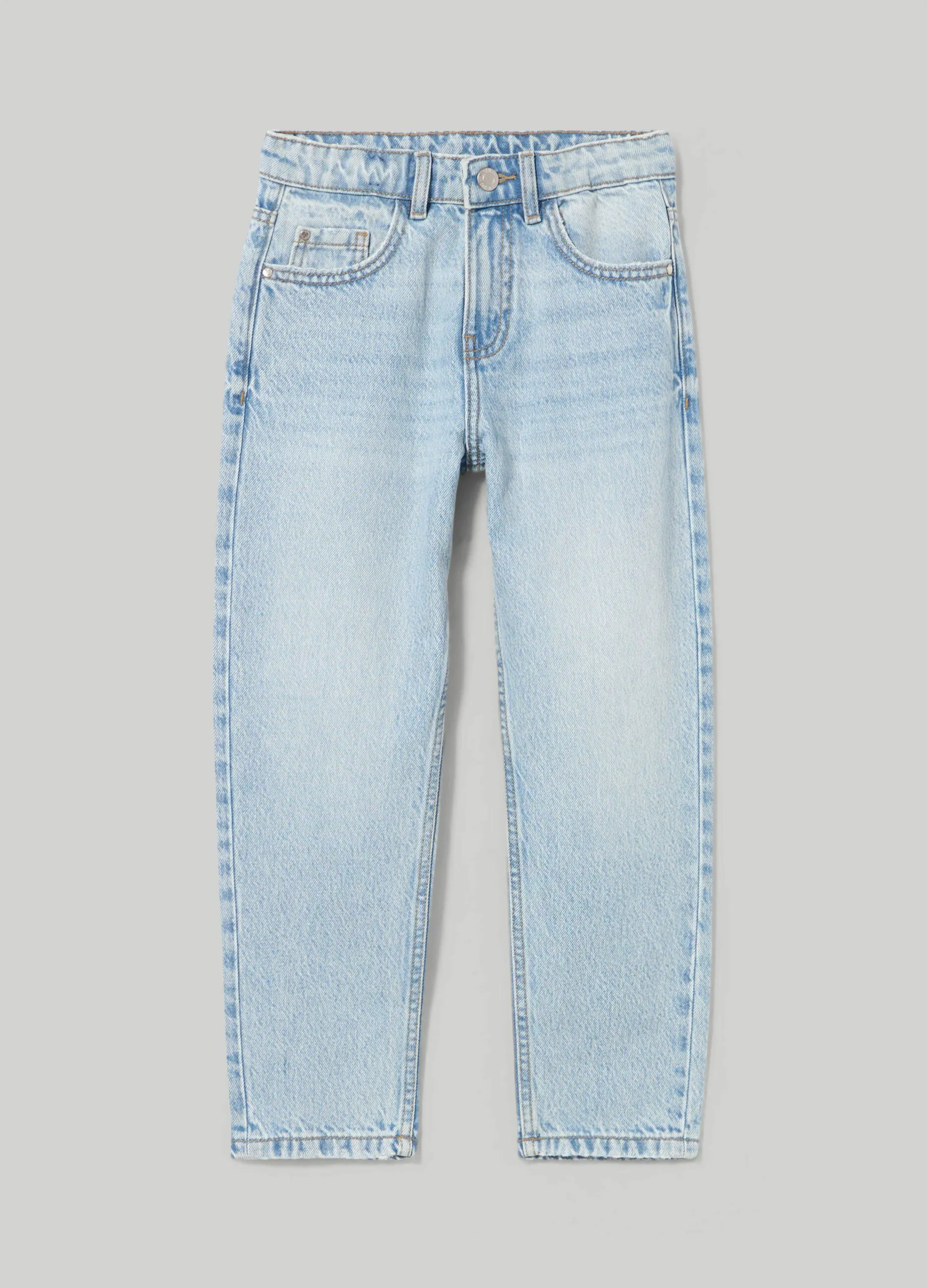 BLUKIDS  Denim in puro cotone mom fit ragazza