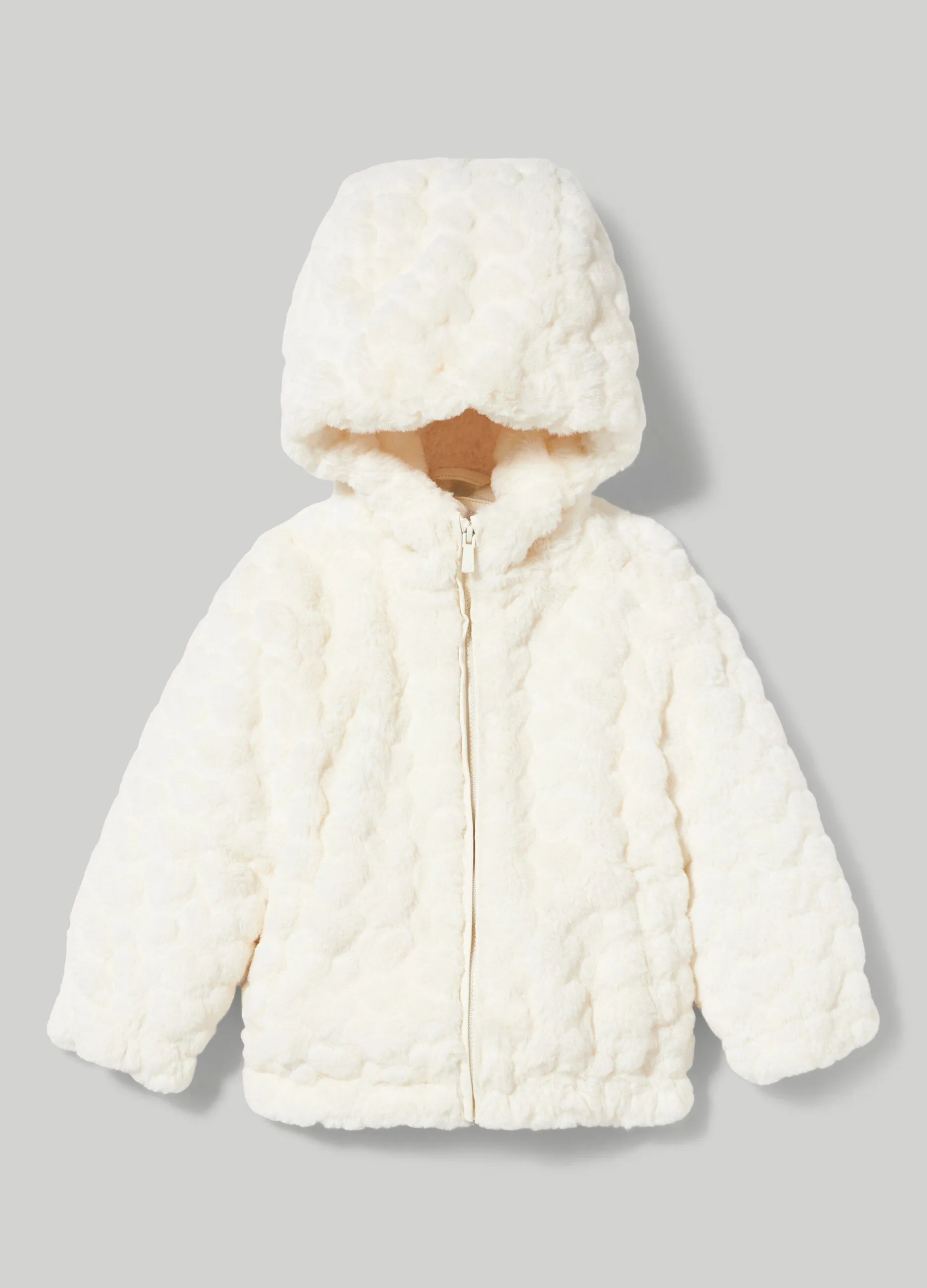 BLUKIDS  Giubbino in fake fur neonata