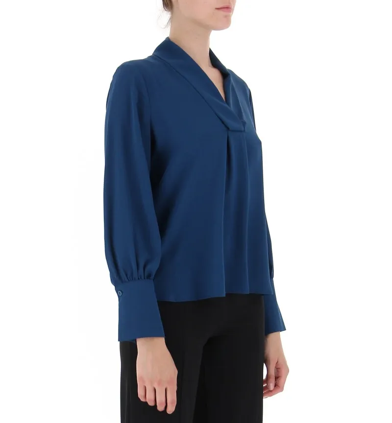 Blusa maniche lunghe