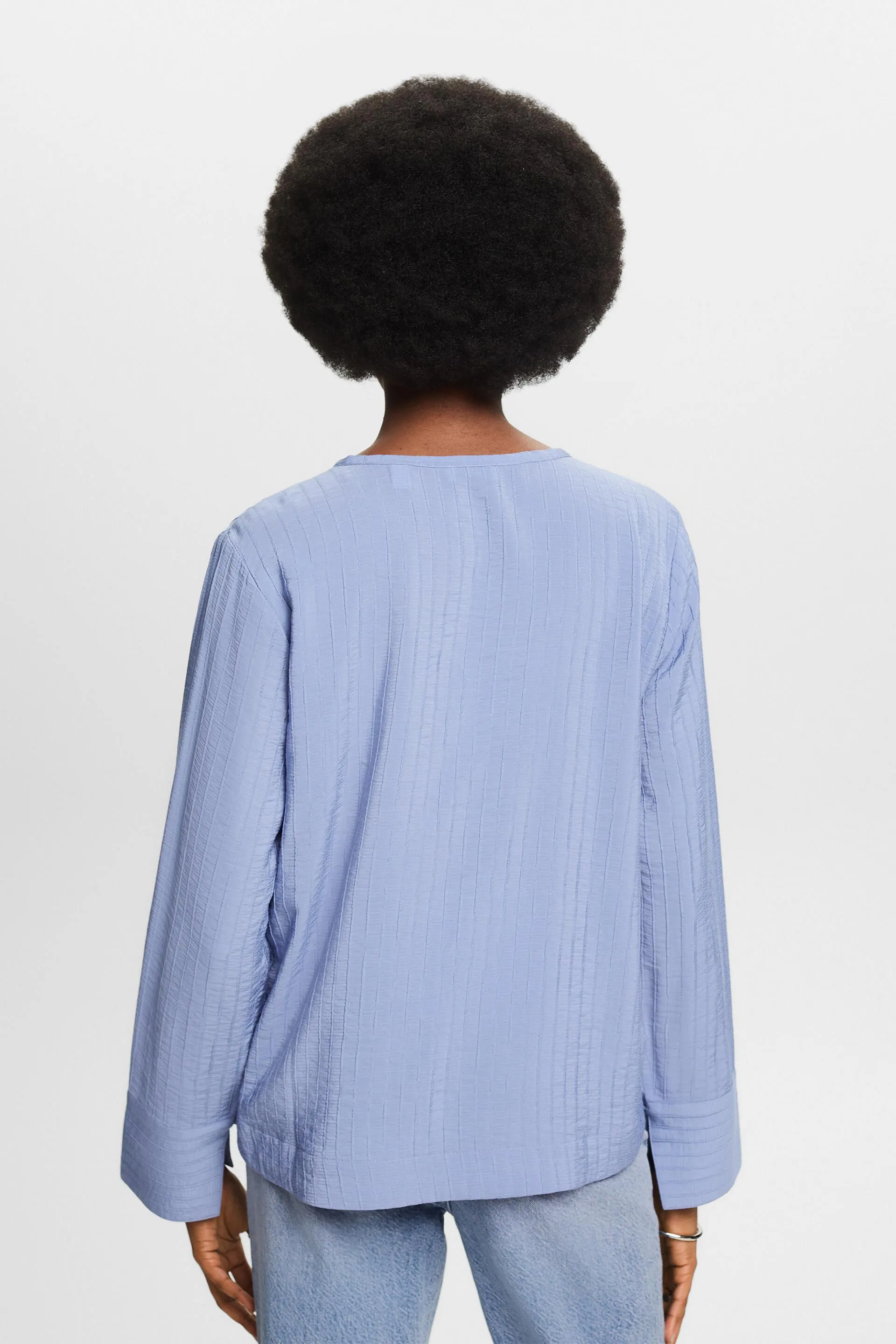 Blusa strutturata a maniche lunghe
