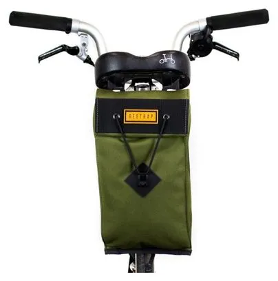 Borsa da sella Restrap City grande per bici pieghevole verde oliva