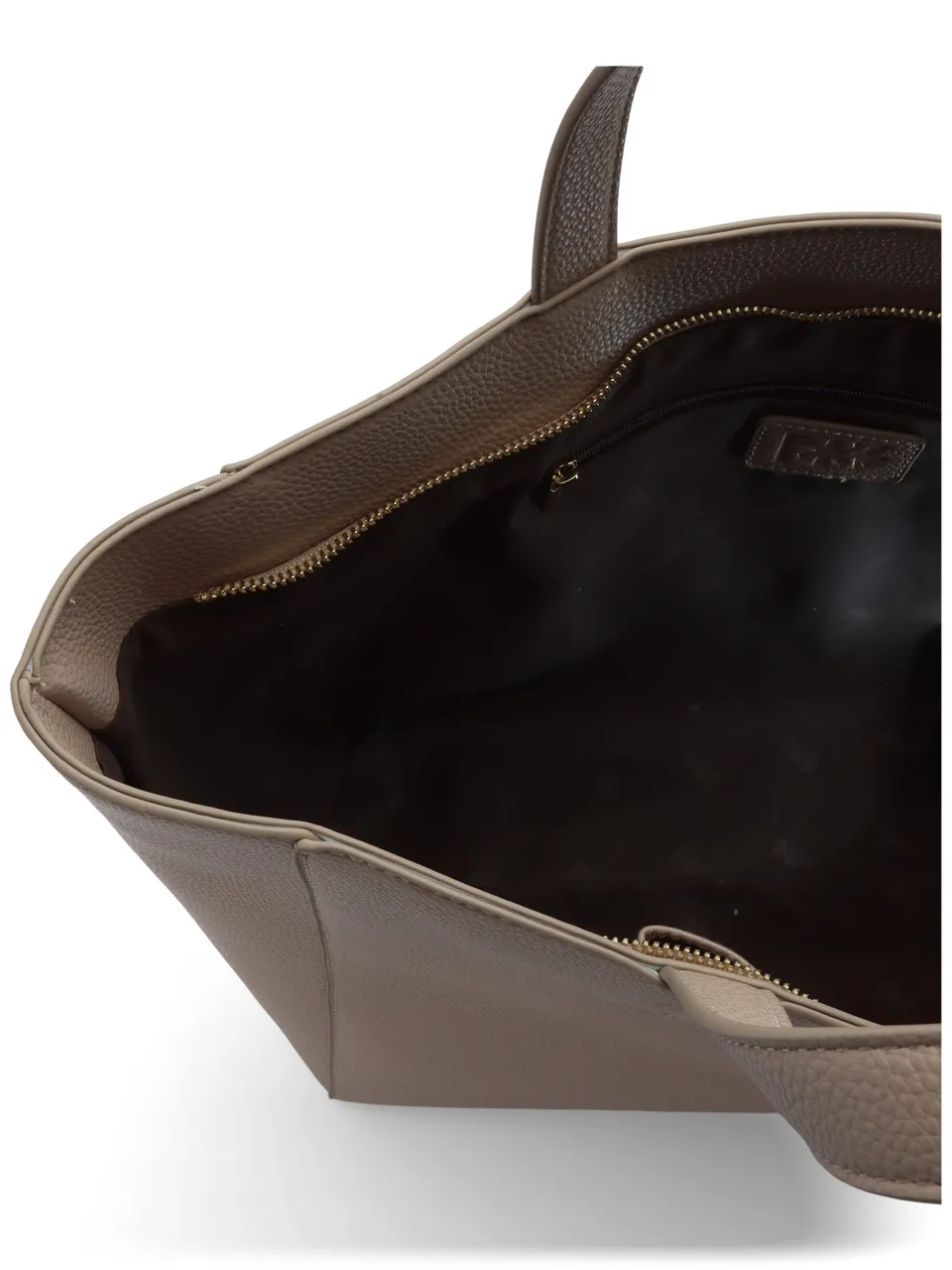 Borsa shopping effetto martellato con logo impresso