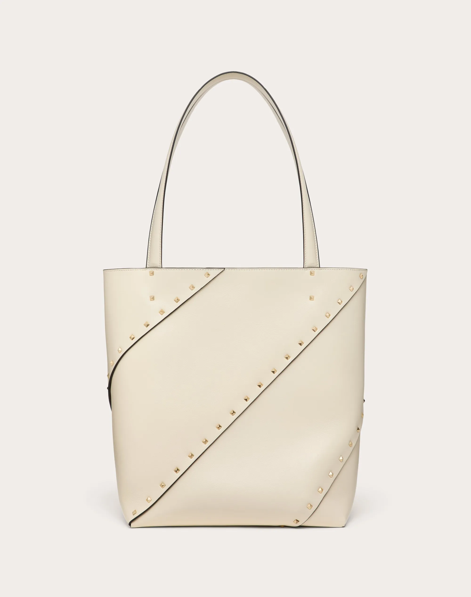 BORSA SHOPPING VALENTINO GARAVANI VALENTINO GARAVANI ROCKSTUD WISPY IN VITELLO