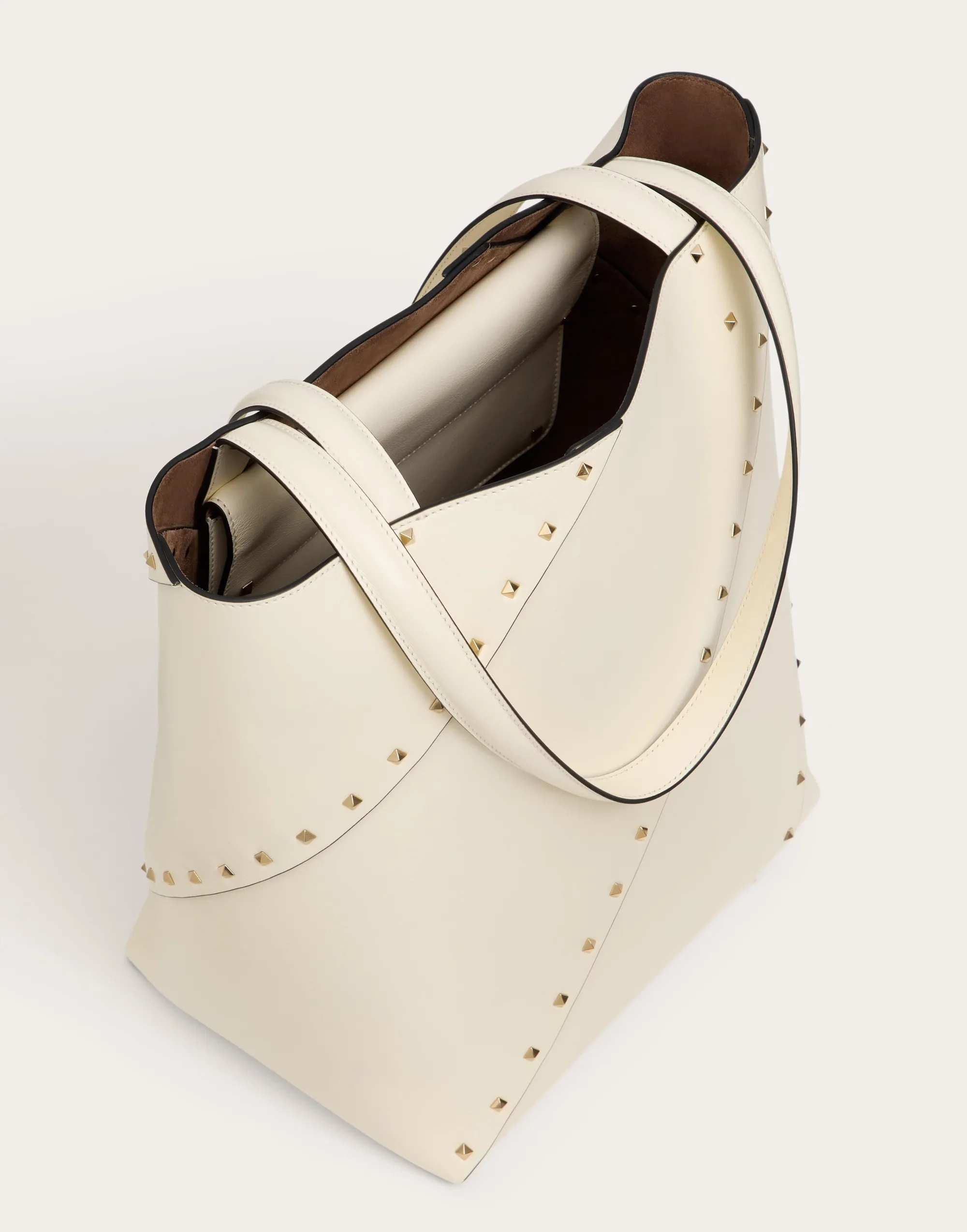BORSA SHOPPING VALENTINO GARAVANI VALENTINO GARAVANI ROCKSTUD WISPY IN VITELLO